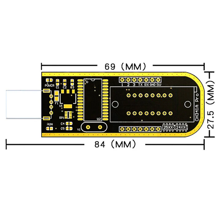 Programador CH341A SOP8 Clip 1.8V Base EEPROM BIOS 3