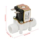 Electrovalvula Solenoide 12V 1/2 NC Para Agua Riego DIY - Miniatura 5