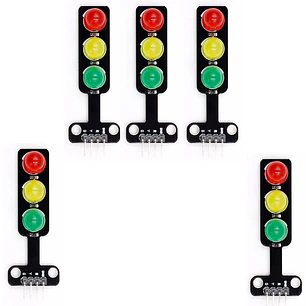 Pack X5 Modulo Semaforo LED 3 Colores Compatible Arduino