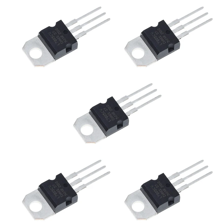 Pack 5 Reguladores Voltaje L7805CV 5V TO220 Arduino Fuente 1