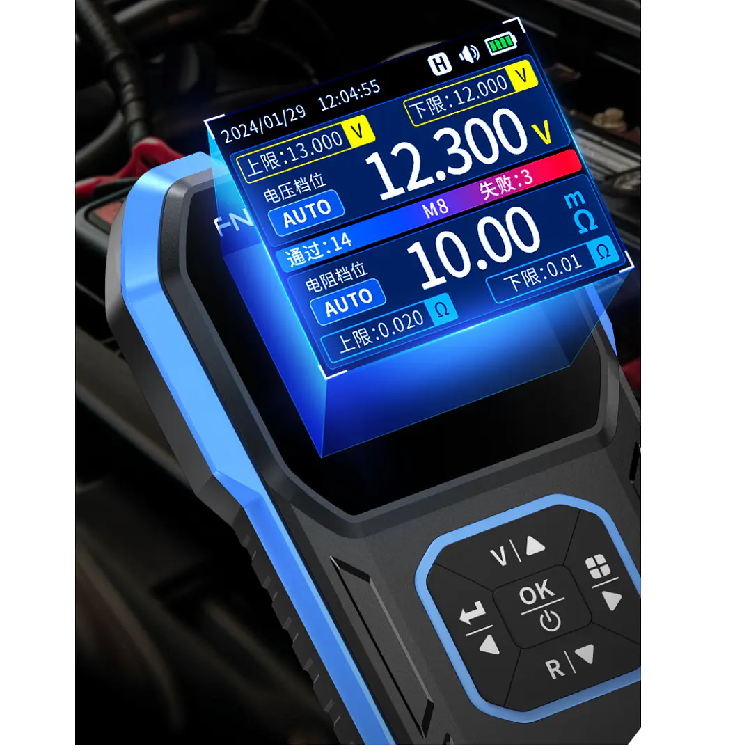 FNIRSI HRM-10 Tester De Resistencia Interna Para Baterías 4