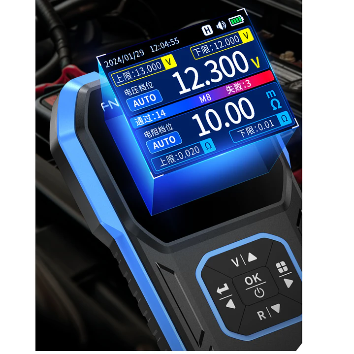 FNIRSI HRM-10 Tester De Resistencia Interna Para Baterías 4