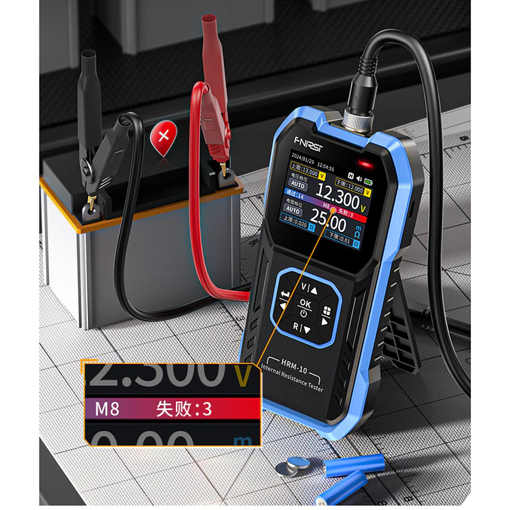 FNIRSI HRM-10 Tester De Resistencia Interna Para Baterías 5