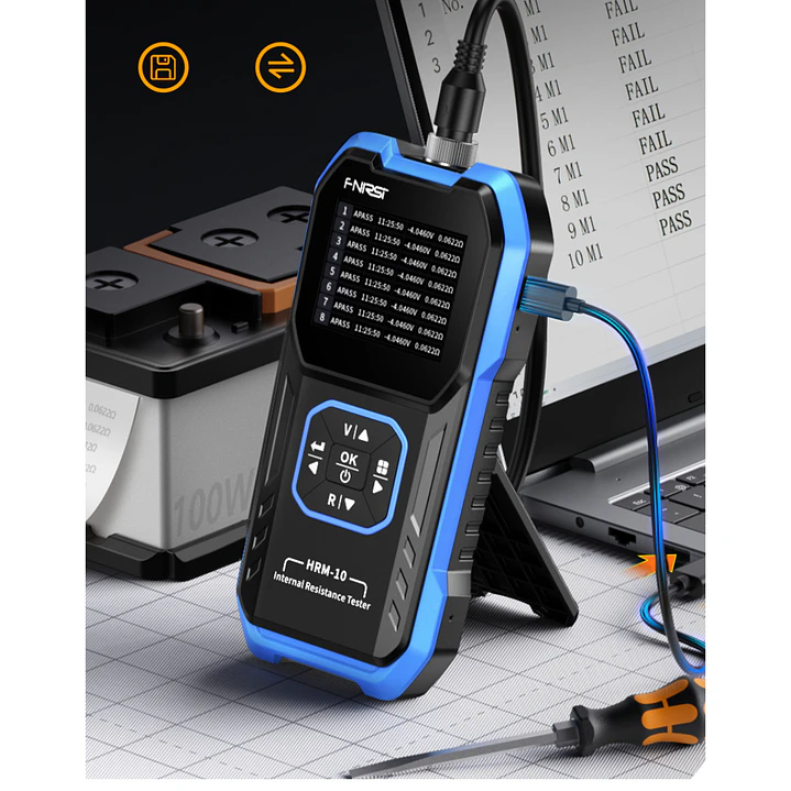 FNIRSI HRM-10 Tester De Resistencia Interna Para Baterías 6