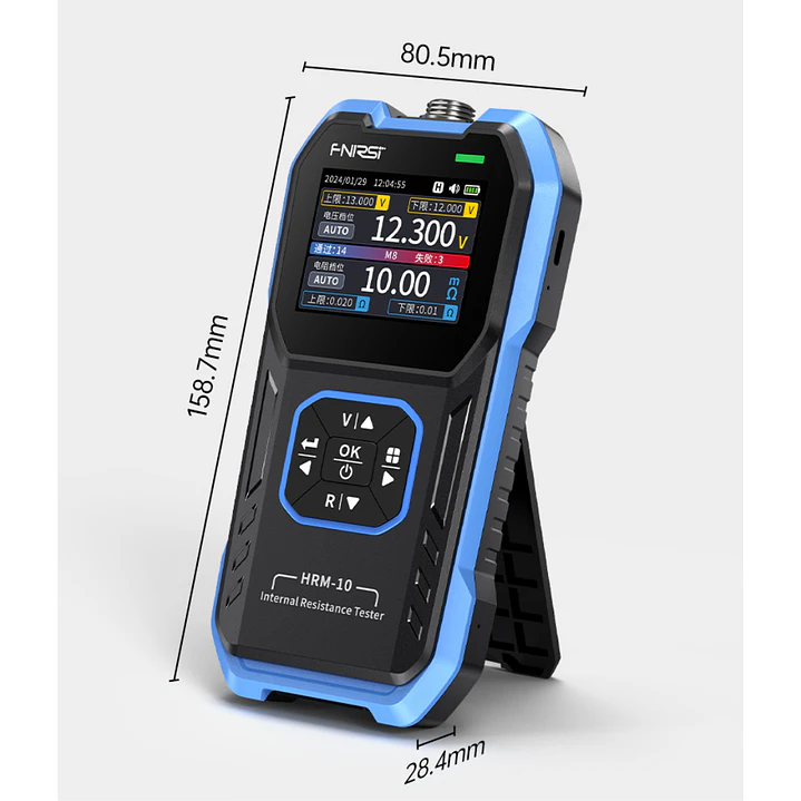 FNIRSI HRM-10 Tester De Resistencia Interna Para Baterías 9