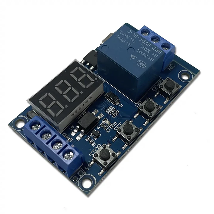 Módulo Relé Temporizador Digital Delay Timer USB Tipo C 4