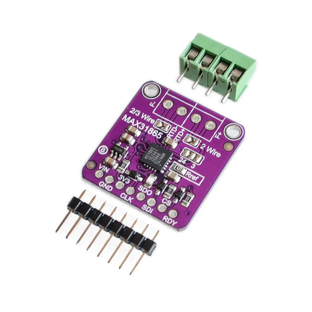 Combo MAX31865 + Sonda PT100 Clase A 3 Hilos 2m 2