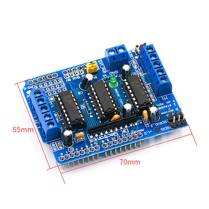 Shield Driver Motor L293D Arduino 4 Motores DC 4