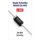 Diodo Schottky SR260 2A 60V Pack x100 - Miniatura 1