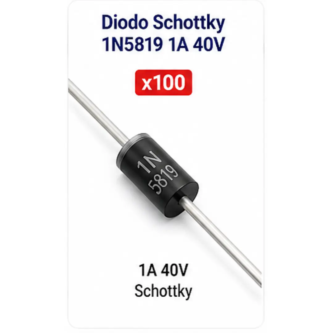Diodo Schottky 1N5819 1A 40V Pack x100 1