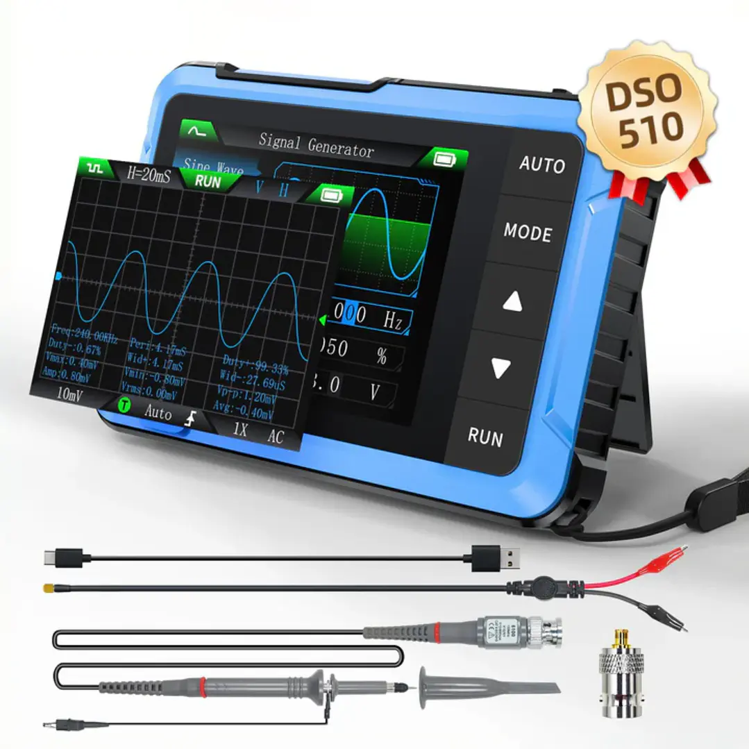Osciloscopio Digital FNIRSI DSO-510 10MHz 48MS/s 5