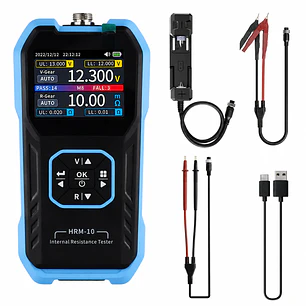Tester De Resistencia Interna en Baterías Fnirsi Hrm-10 Kit