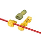 Conector Rapido T1 Rojo Derivacion Cable Pack x100 - Miniatura 2