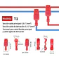 Conector Rapido T3 Amarillo Derivacion Cable Pack x100 - Miniatura 5