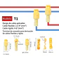 Conector Rapido T3 Amarillo Derivacion Cable Pack x100 - Miniatura 7