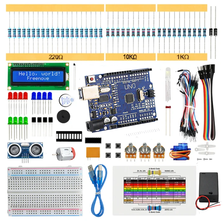 Kit Starter Compatible Arduino UNO R3 Ultrasónico LCD Servo 1