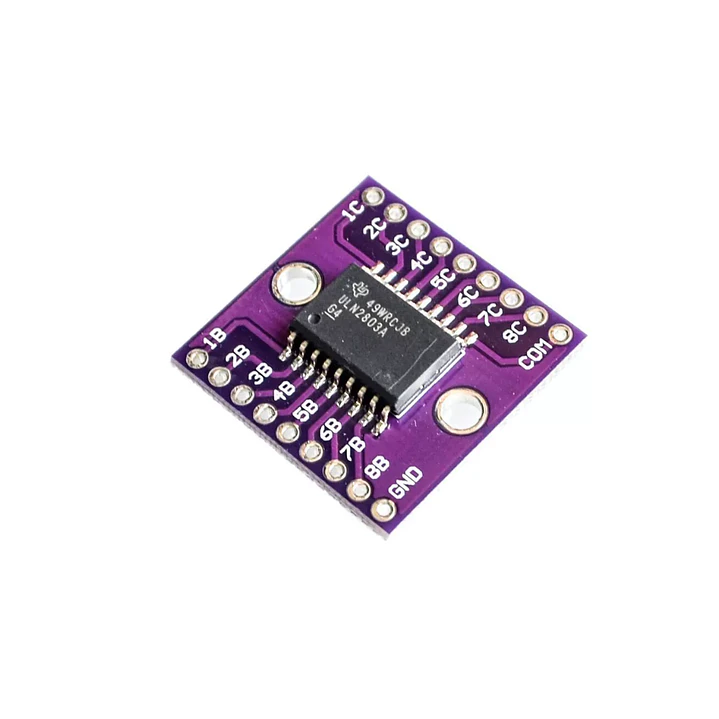 Módulo Driver ULN2803A Darlington 8 Canales 50V 500mA 2