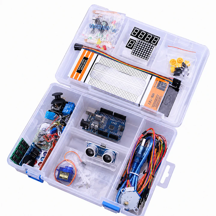 Kit Iniciacion Compatible Arduino R3 Mejorada Motores LCD 1