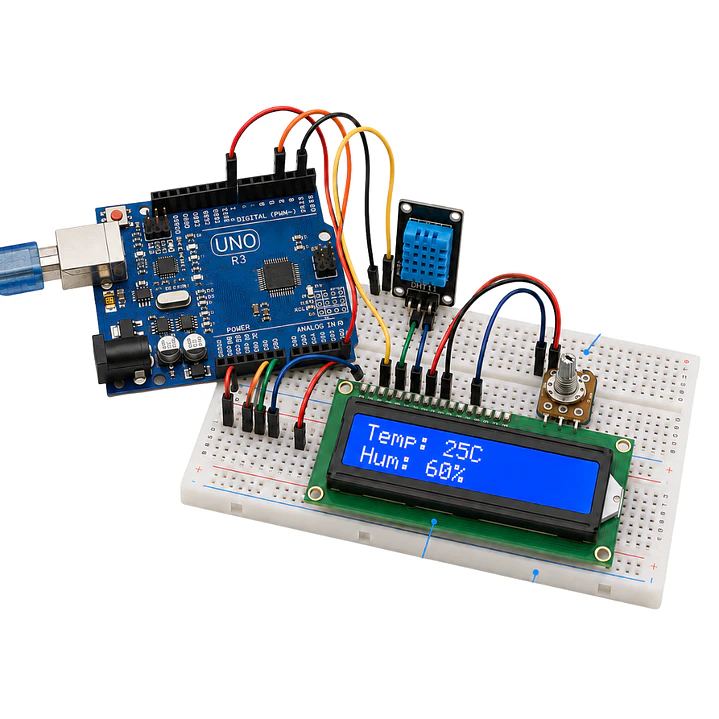Kit Iniciacion Compatible Arduino R3 Mejorada Motores LCD 5