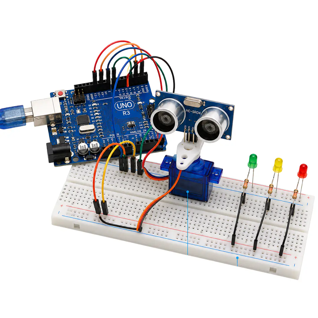 Kit Iniciacion Compatible Arduino R3 Mejorada Motores LCD 6