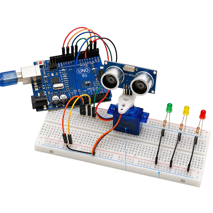 Kit Iniciacion Compatible Arduino R3 Mejorada Motores LCD 6