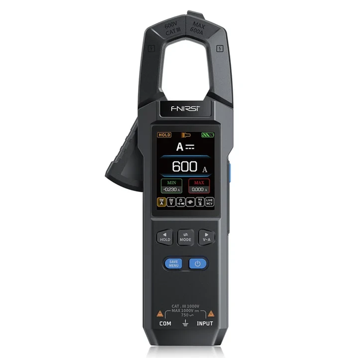 Pinza Amperimétrica FNIRSI DMC-100 AC/DC 600A True RMS 3