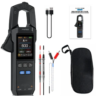Pinza Amperimétrica FNIRSI DMC-100 AC/DC 600A True RMS
