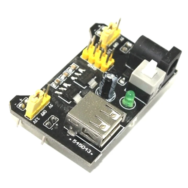 Módulo Fuente MB102 para Protoboard 3.3V 5V Entrada 6.5-12V 1