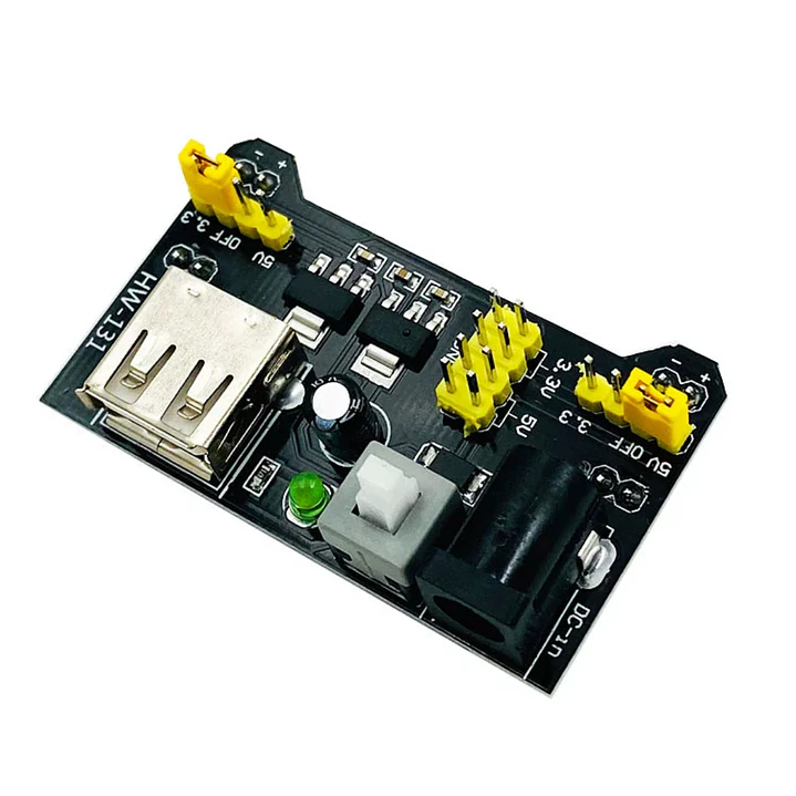 Módulo Fuente MB102 para Protoboard 3.3V 5V Entrada 6.5-12V 2
