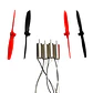 Kit 4 Motores Coreless 716 + 4 Hélices Para Mini Dron DIY - Miniatura 1