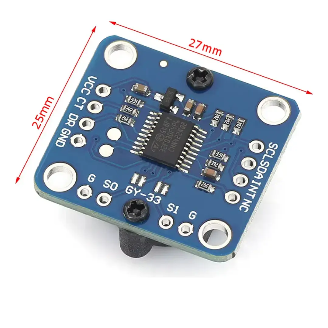 Módulo Sensor Color RGB I2C UART 3-5V GY-33 TCS34725 4