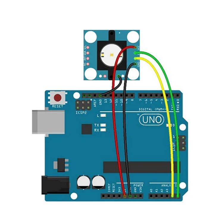 Módulo Sensor Color RGB I2C UART 3-5V GY-33 TCS34725 8
