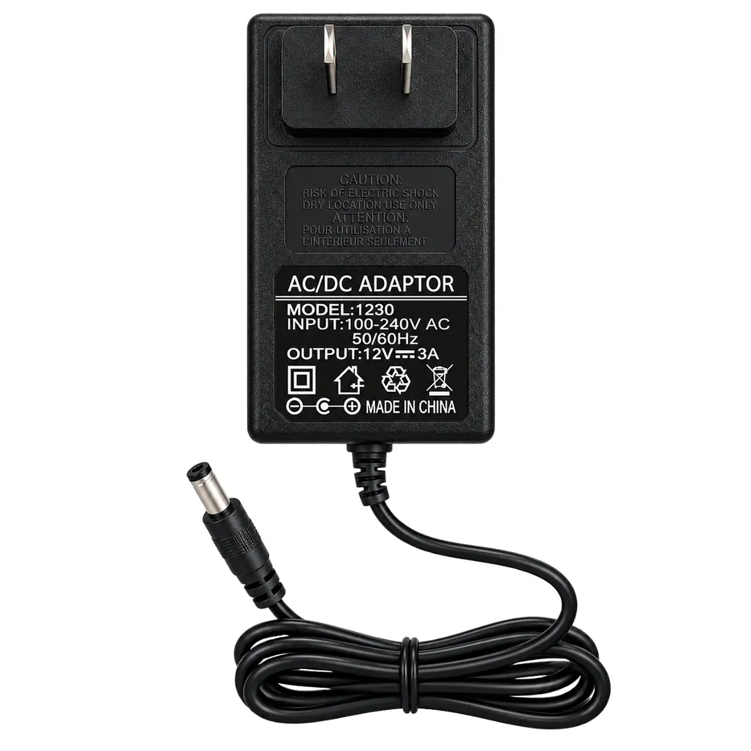 Fuente Poder 12V 3A 36W Conector 5.5mm Cable 1m 1