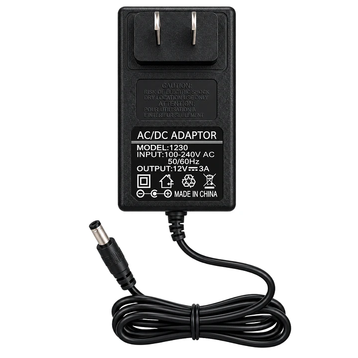 Fuente Poder 12V 3A 36W Conector 5.5mm Cable 1m 1