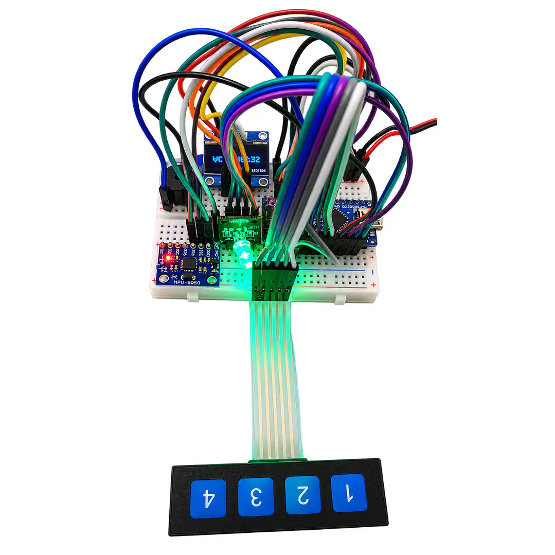 Prototipo Electrónica Ensamblado Alarma OLED Arduino 1