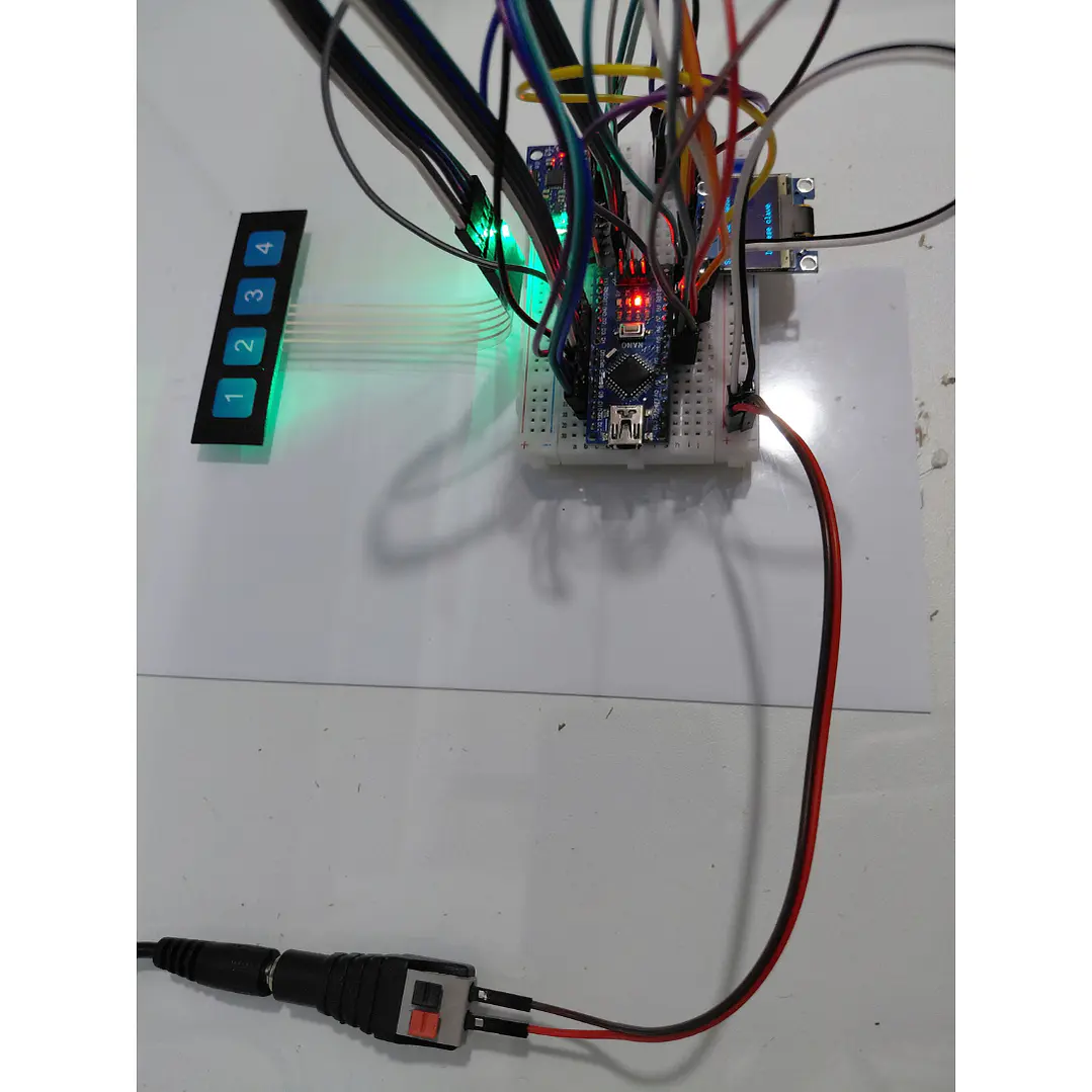 Prototipo Electrónica Ensamblado Alarma OLED Arduino 8
