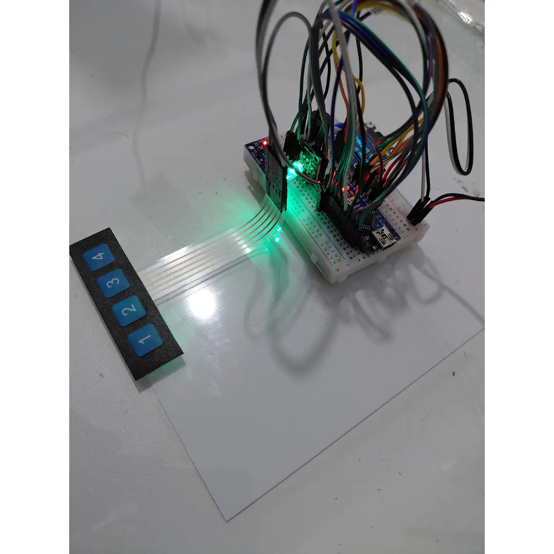 Prototipo Electrónica Ensamblado Alarma OLED Arduino 10