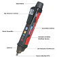 Detector de Voltaje Luminoso Sonoro Uni-T UT12M 1000V 24V Inalámbrico Linterna - Miniatura 1