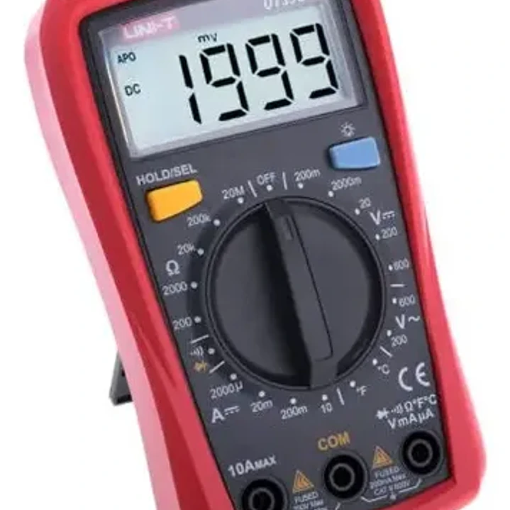 Multímetro digital UNI-T UT33C+ 600V AC/DC medición de temperatura CAT II 600V 11