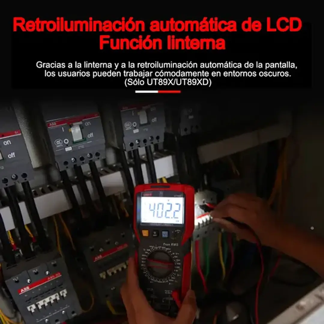 Multimetro Digital True RMS con Temperatura UT89X UNI-T 7