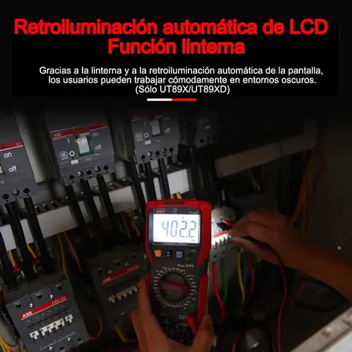 Multimetro Digital True RMS con Temperatura UT89X UNI-T 7