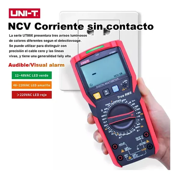 Multimetro Digital True RMS con Temperatura UT89X UNI-T 10