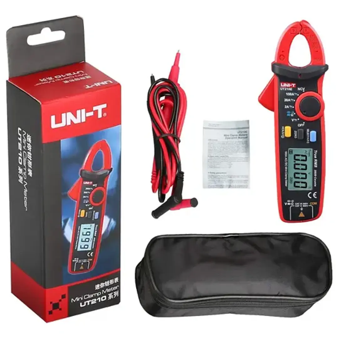 Pinza Amperimétrica Digital Uni-T UT210E 100A AC/DC True RMS Auto-Rango 1