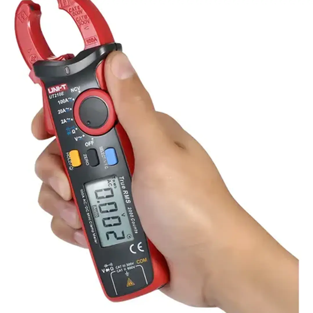Pinza Amperimétrica Digital Uni-T UT210E 100A AC/DC True RMS Auto-Rango 7