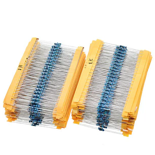 Kit 600 Resistencias Película Metálica 1/4W 30 Valores