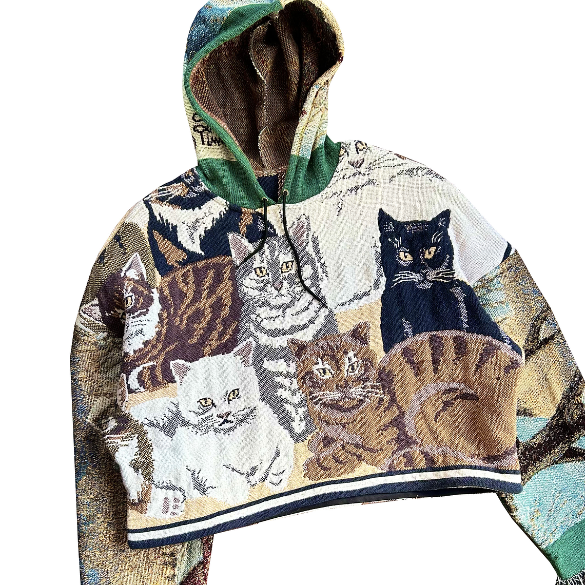 Polerón mix tejidos cats talla M 2