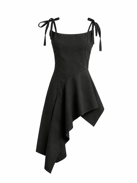 Top Fake Dress Negro