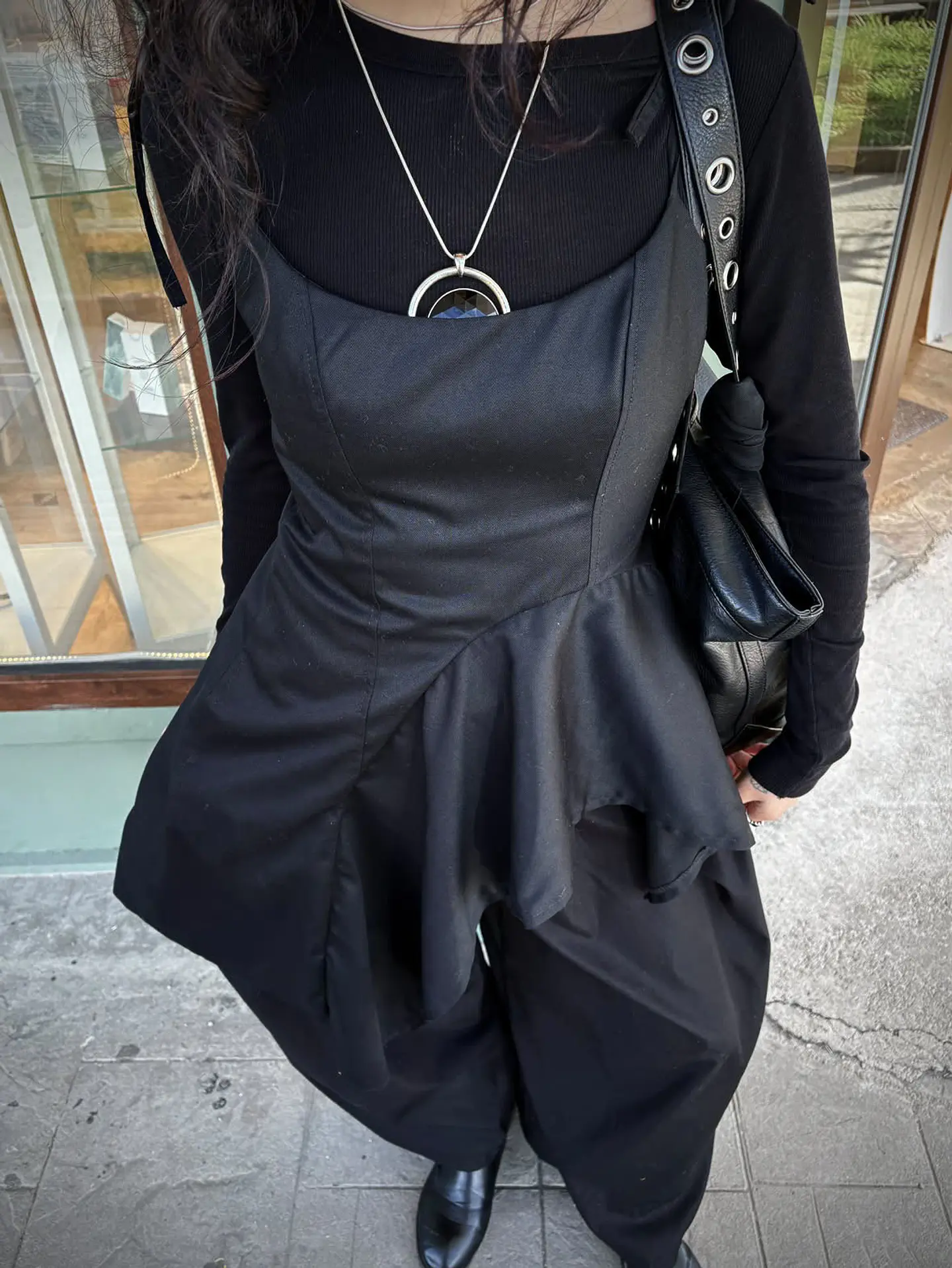 Top Fake Dress Negro 3