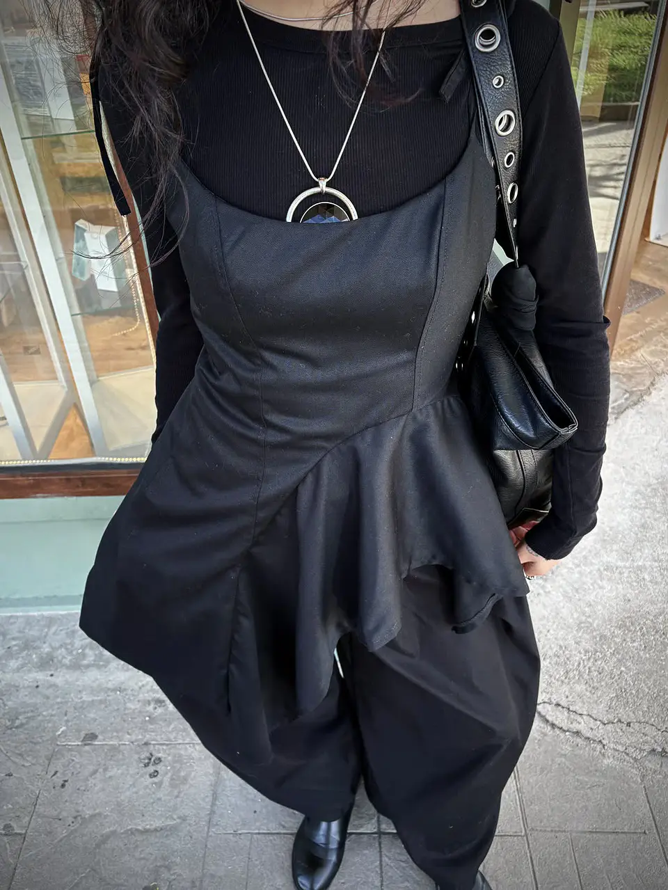Top Fake Dress Negro 3