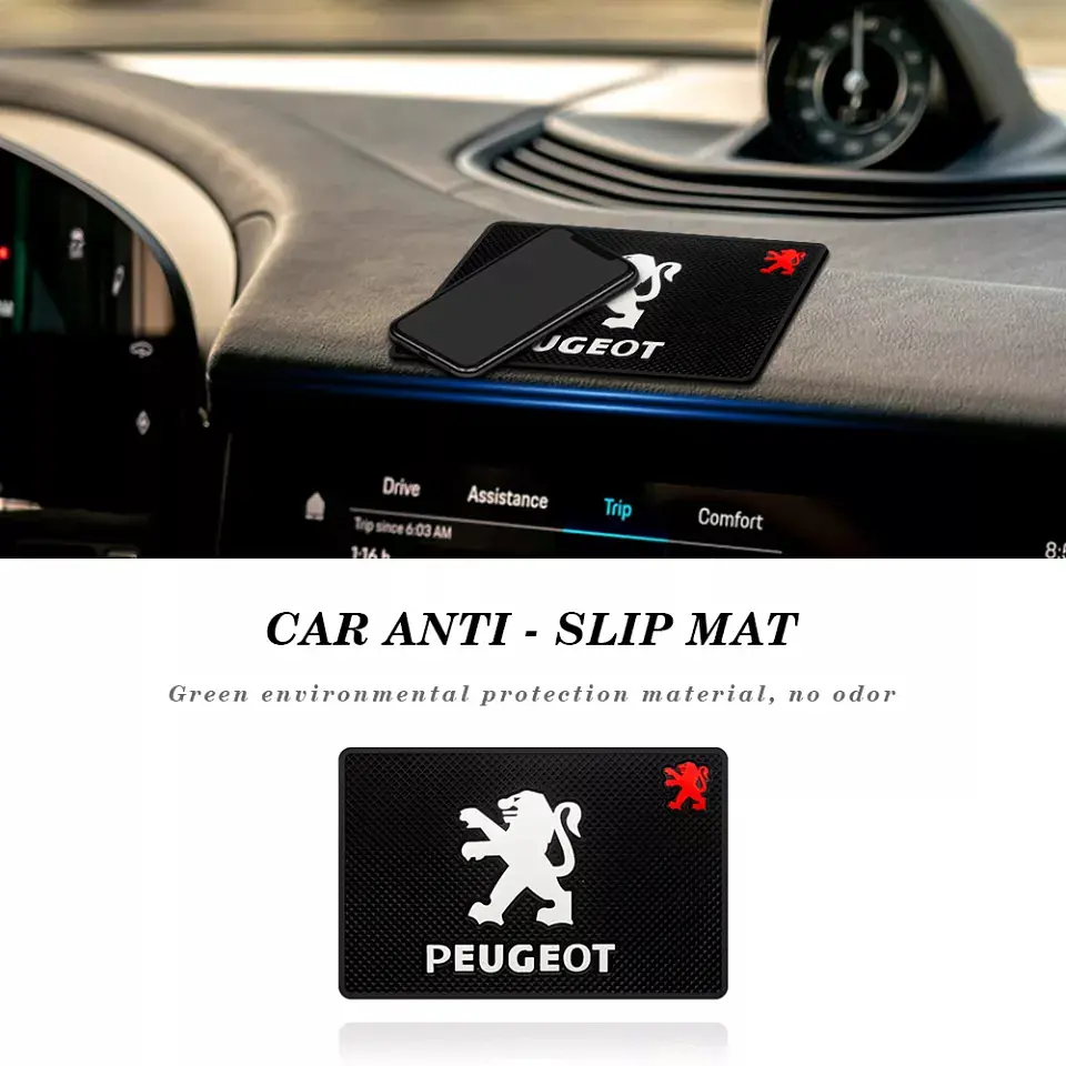 Alfombrilla Antideslizante para Tablero de auto Peugeot 9